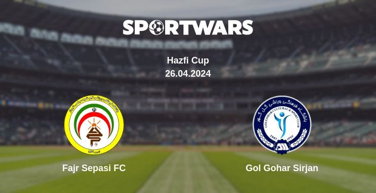 Result of the Fajr Sepasi FC — Gol Gohar Sirjan match, 26.04.2024