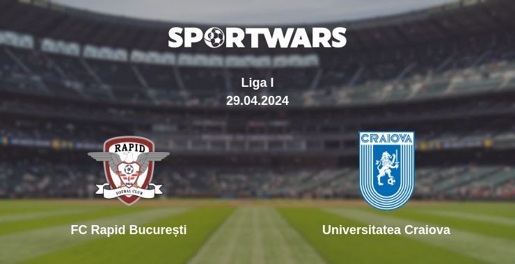 FC Rapid București — Universitatea Craiova watch online for free 29.04.2024