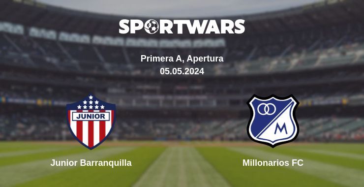 Result of the Junior Barranquilla — Millonarios FC match, 05.05.2024