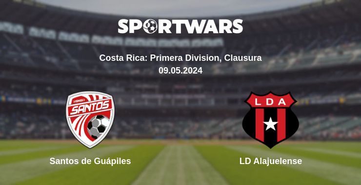 Result of the Santos de Guápiles — LD Alajuelense match, 09.05.2024