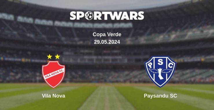 Result of the Vila Nova — Paysandu SC match, 29.05.2024