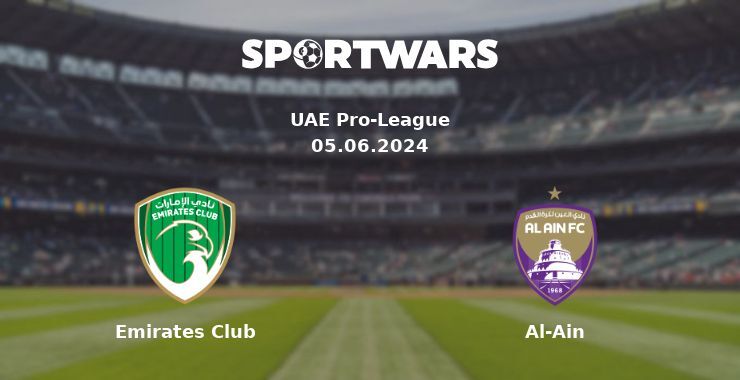 Emirates Club — Al-Ain watch online for free 05.06.2024