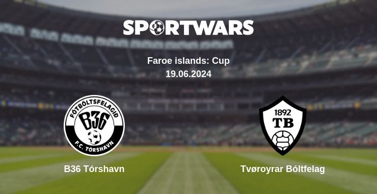 Result of the B36 Tórshavn — Tvøroyrar Bóltfelag match, 19.06.2024