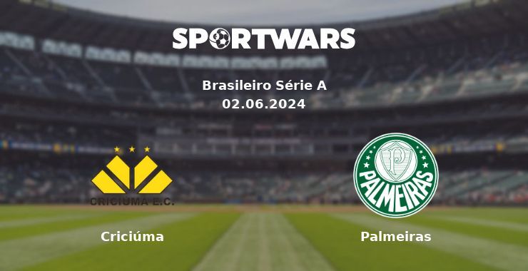 Criciúma — Palmeiras watch online for free 02.06.2024