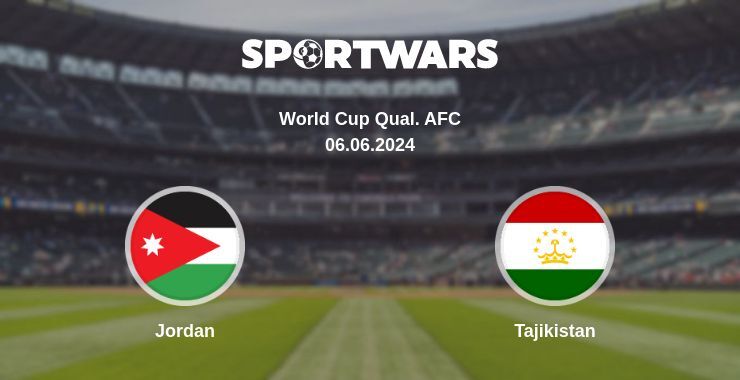 Jordan — Tajikistan watch online broadcast, 06.06.2024