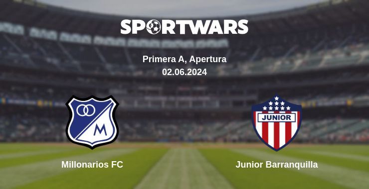 Result of the Millonarios FC — Junior Barranquilla match, 02.06.2024