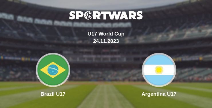 Brazil U17 — Argentina U17 watch online for free 24.11.2023