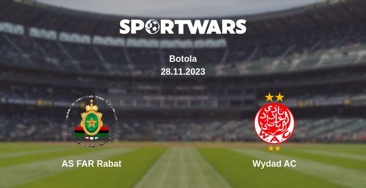 Result of the AS FAR Rabat — Wydad AC match, 28.11.2023