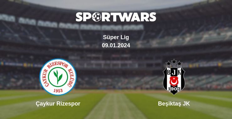 Çaykur Rizespor — Beşiktaş JK watch online for free 09.01.2024