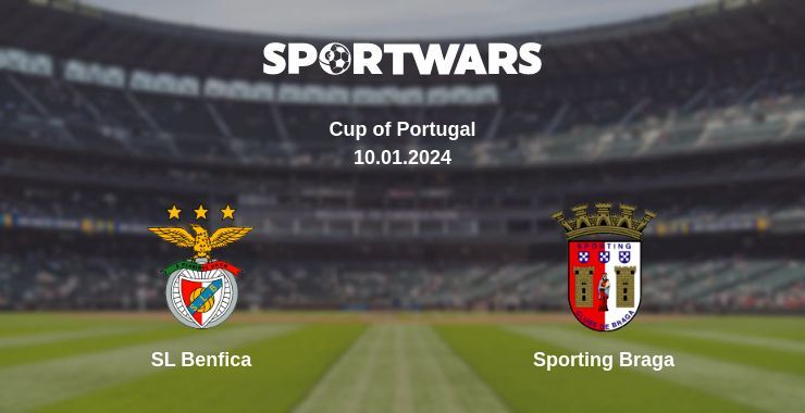 SL Benfica — Sporting Braga watch online for free 10.01.2024