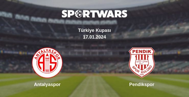 Antalyaspor — Pendikspor watch online for free 17.01.2024