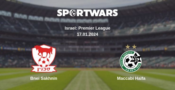 Bnei Sakhnin — Maccabi Haifa watch online for free 17.01.2024