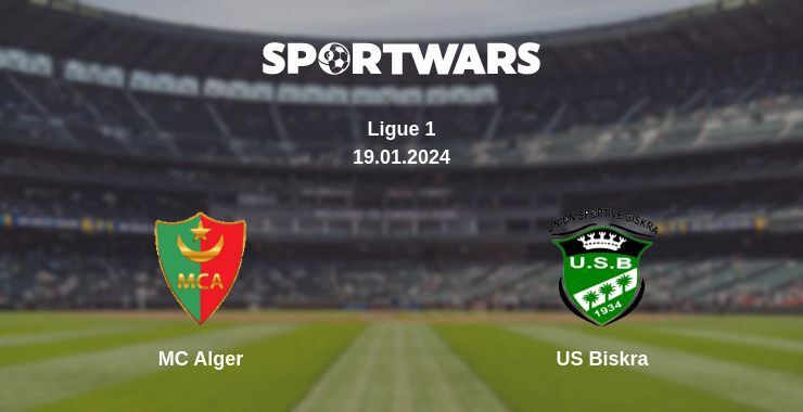 MC Alger — US Biskra watch online for free 19.01.2024