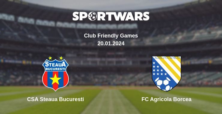 CSA Steaua Bucuresti — FC Agricola Borcea watch online for free 20.01.2024