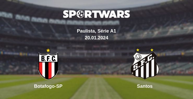 Botafogo-SP — Santos watch online for free 20.01.2024