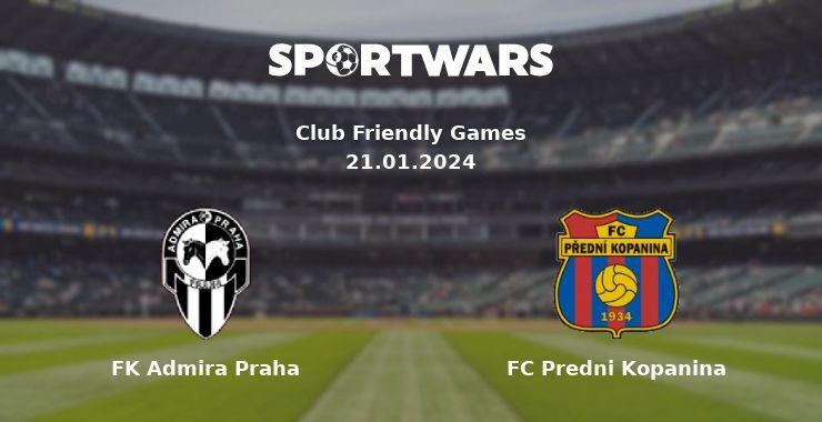 FK Admira Praha — FC Predni Kopanina watch online for free 21.01.2024