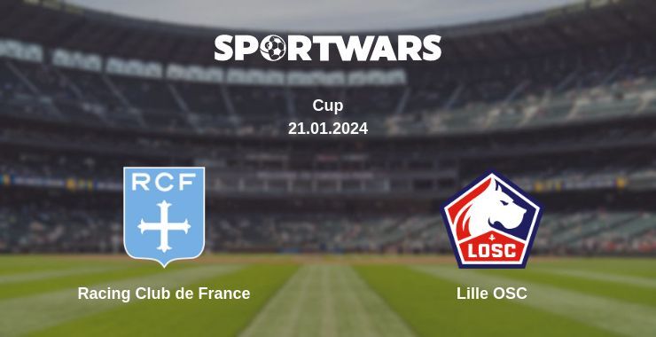 Result of the Racing Club de France — Lille OSC match, 21.01.2024