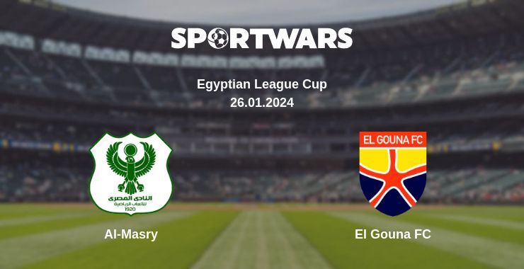 Al-Masry — El Gouna FC watch online for free 26.01.2024