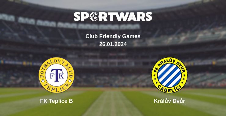 FK Teplice B — Králův Dvůr watch online for free 26.01.2024