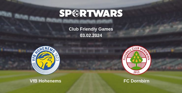 VfB Hohenems — FC Dornbirn watch online for free 03.02.2024