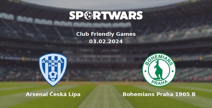 Arsenal Česká Lípa — Bohemians Praha 1905 B watch online for free 03.02.2024