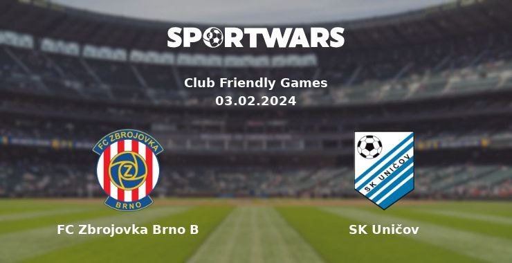 FC Zbrojovka Brno B — SK Uničov watch online for free 03.02.2024