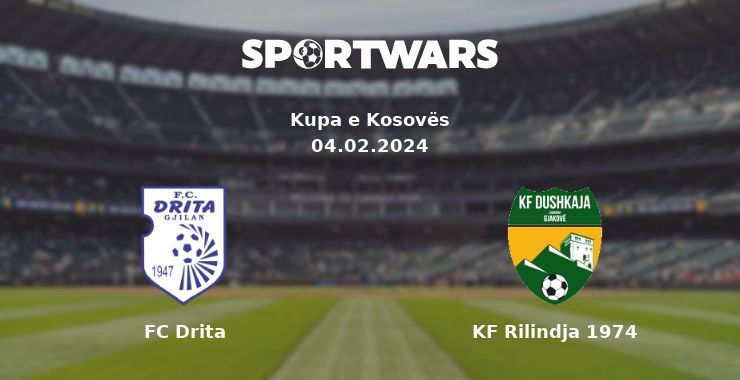 FC Drita — KF Rilindja 1974 watch online for free 04.02.2024