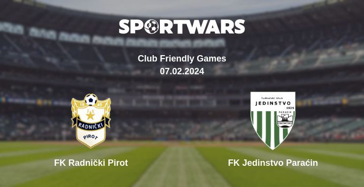 FK Radnički Pirot — FK Jedinstvo Paraćin watch online for free 07.02.2024