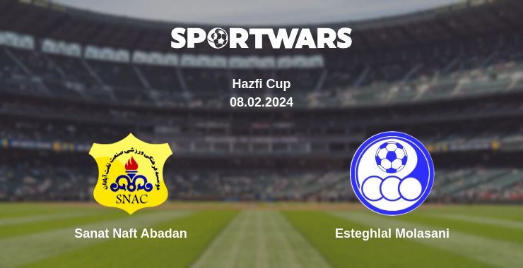 Result of the Sanat Naft Abadan — Esteghlal Molasani match, 08.02.2024