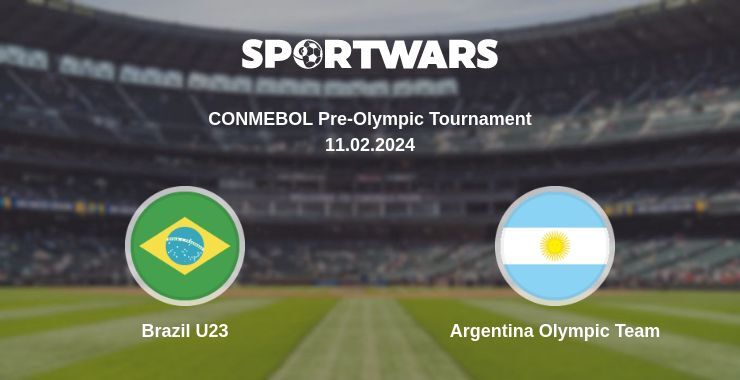 Brazil U23 — Argentina Olympic Team watch online for free 11.02.2024