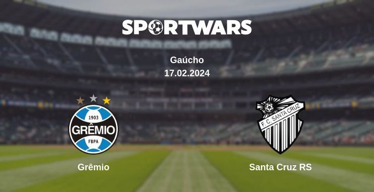 Grêmio — Santa Cruz RS watch online for free 17.02.2024