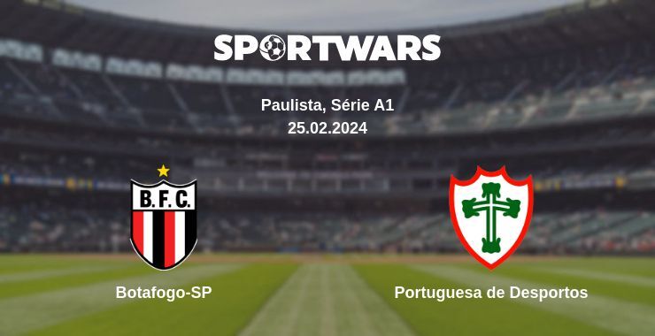 Result of the Botafogo-SP — Portuguesa de Desportos match, 25.02.2024