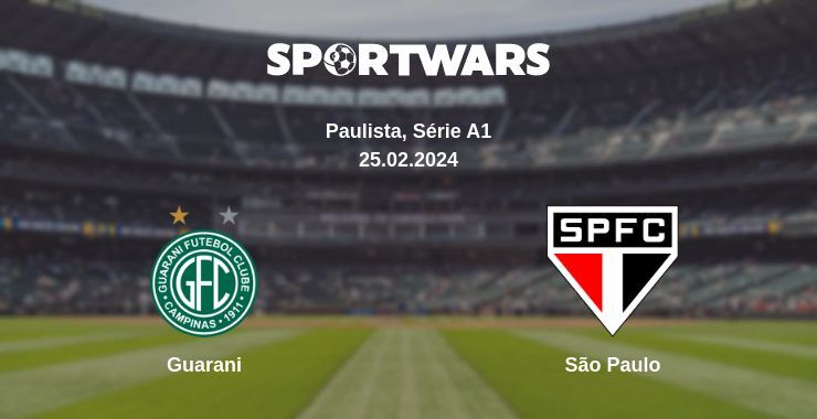 Guarani — São Paulo watch online for free 25.02.2024