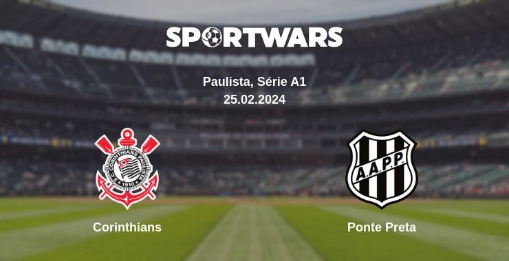 Corinthians — Ponte Preta watch online for free 25.02.2024