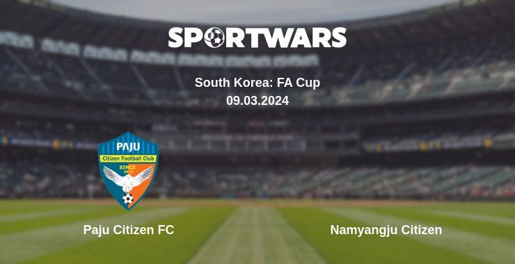 Paju Citizen FC — Namyangju Citizen watch online for free 09.03.2024