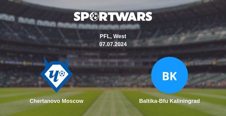 Chertanovo Moscow — Baltika-Bfu Kaliningrad watch online for free 07.07.2024