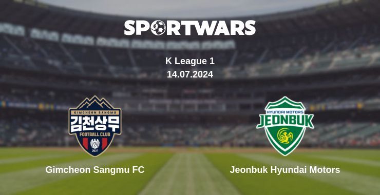 Result of the Gimcheon Sangmu FC — Jeonbuk Hyundai Motors match, 14.07.2024