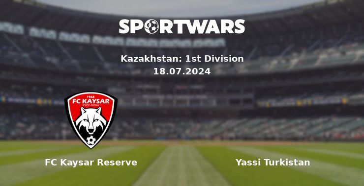 FC Kaysar Reserve — Yassi Turkistan watch online for free 18.07.2024