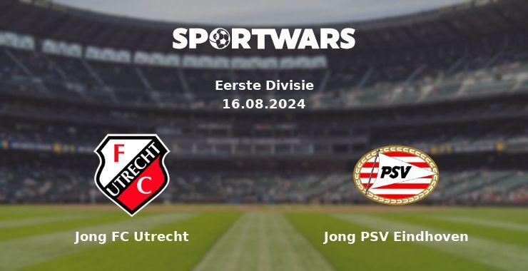 Jong FC Utrecht — Jong PSV Eindhoven watch online for free 16.08.2024