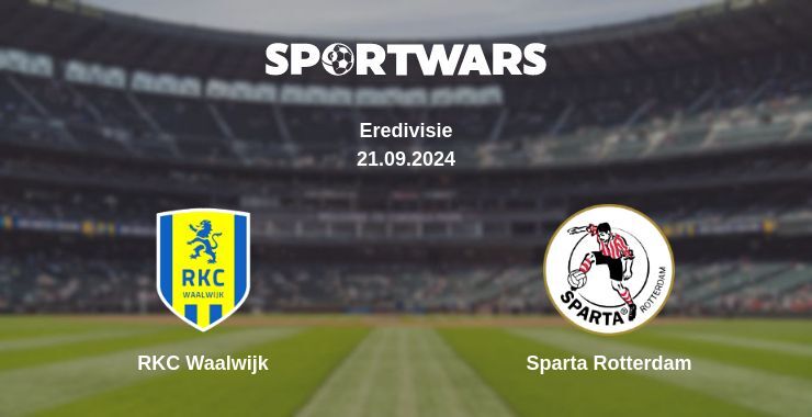 RKC Waalwijk — Sparta Rotterdam, where to watch online broadcast