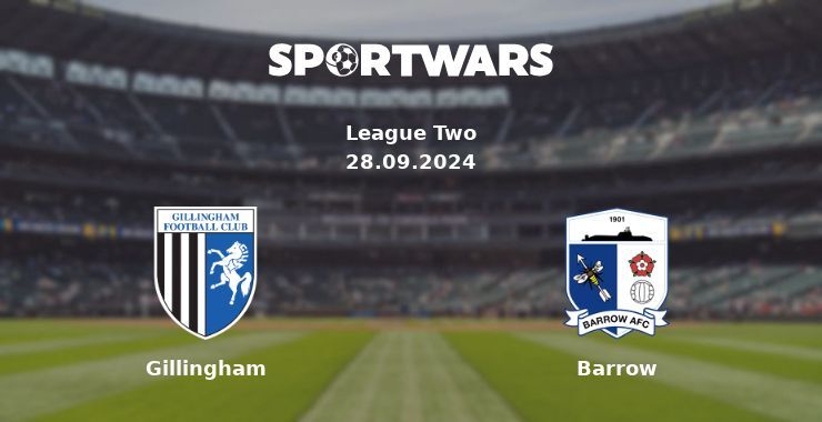 Gillingham — Barrow watch online for free 28.09.2024