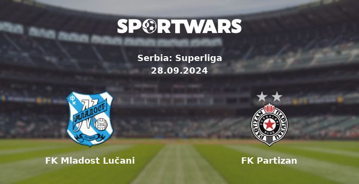 FK Mladost Lučani — FK Partizan, where to watch online broadcast