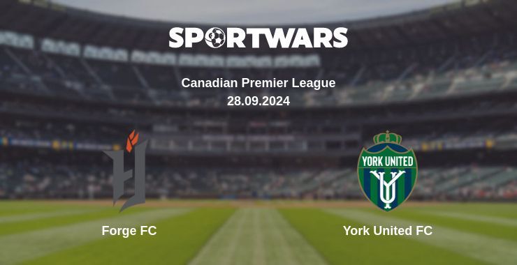 Result of the Forge FC — York United FC match, 28.09.2024