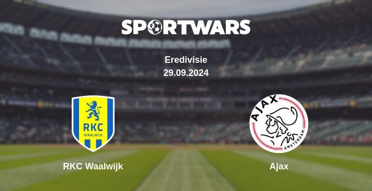 RKC Waalwijk — Ajax, where to watch online broadcast