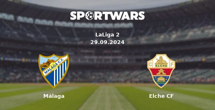 Málaga — Elche CF, where to watch online broadcast