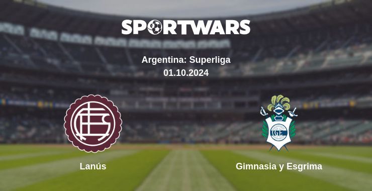 Result of the Lanús — Gimnasia y Esgrima match, 01.10.2024