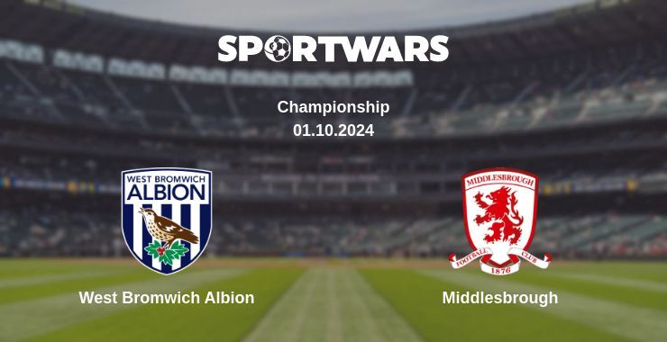 West Bromwich Albion — Middlesbrough, where to watch online broadcast