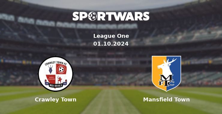 Crawley Town — Mansfield Town watch online for free 01.10.2024