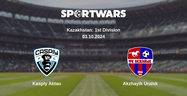 Result of the Kaspiy Aktau — Akzhayik Uralsk match, 03.10.2024