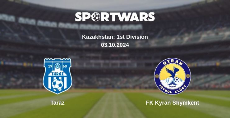 Taraz — FK Kyran Shymkent watch online broadcast, 03.10.2024